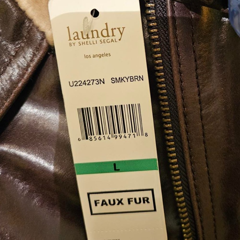 Gorgeous Chocolate Brown Bomber Jacket by Laundry - Picture 7 of 9